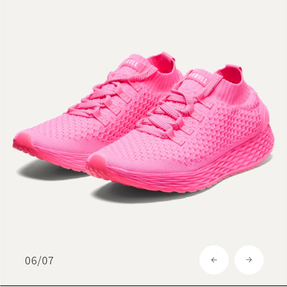 NEW- NoBull Pink Allday Knit Ripstop Running Shoes- Women's 8.5